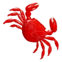 Приманка силиконовая Marukyu Crab Large #Red 0530 (Jp)