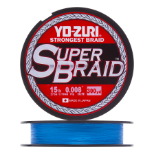 Шнур плетеный Yo-Zuri PE Superbraid 15Lb 0,19мм 270м (blue)