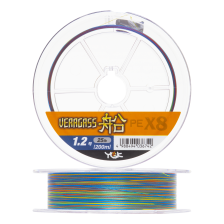 Шнур плетеный YGK Veragass PE X8 Fune #1,2 0,185мм 200м (multicolor)