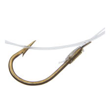 Крючок одинарный с поводком Garbolino Maggot/Caster Hooks To Nylon #14 0,14мм (10шт)