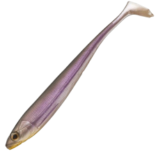 Приманка силиконовая огруженная Daiwa Tournament Duckfin Shad 20см #Purple Ghost