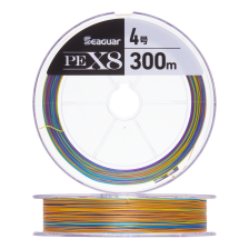 Шнур плетеный Kureha PE X8 #4,0 0,330мм 300м (multicolor)