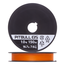 Шнур плетеный Shimano Pitbull G5 #1,0 0,165мм 150м (hi-vis orange)