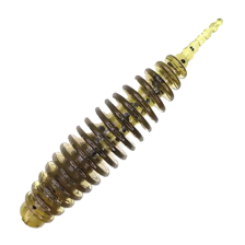 Приманка силиконовая Attack TNT JR UL 1,6" #RS-S120 Natural Leech Black Flk