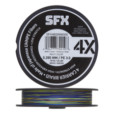 Шнур плетеный Sufix SFX 4X #3,0 0,285мм 300м (multicolor)