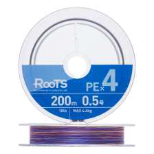 Шнур плетеный Gosen Roots PE X4 #0,5 0,117мм 200м (multicolor)