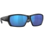Очки солнцезащитные поляризационные Costa Tuna Alley 580G Matte Black/Blue Mirror
