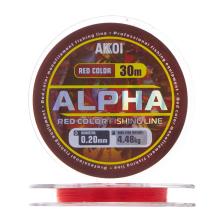 Леска монофильная Akkoi Alpha 0,20мм 30м (red)