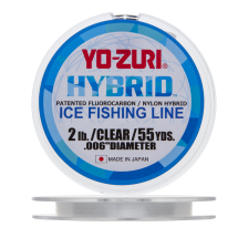 Леска монофильная Yo-Zuri Hybrid Ice 0,152мм 50м (clear)