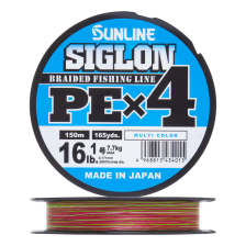 Шнур плетеный Sunline Siglon PE X4 #1,0 0,171мм 150м (multicolor)