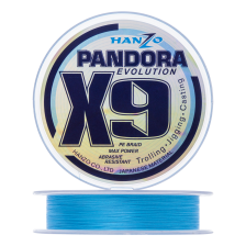 Шнур плетеный Hanzo Pandora Evolution X9 #1,0 0,17мм 150м (blue)