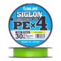 Шнур плетеный Sunline Siglon PE X4 #1,7 0,223мм 300м (light green)