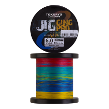 Шнур плетеный Tokuryo JiggingPro X8 PE #6,0 0,40мм 600м (5color)