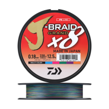 Шнур плетеный Daiwa J-Braid Grand X8E #1,5 0,18мм 300м (multicolor)
