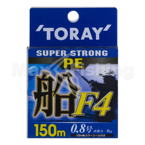 Шнур плетеный Toray Super Strong PE Fune F4 #0,8 150м (multicolor) - 3 рис.