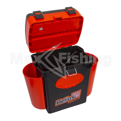Ящик зимний Helios FishBox двухсекционный 10л оранжевый - 4 рис.