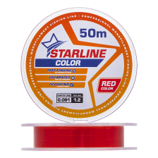 Леска монофильная IAM Starline 0,091мм 50м (red)
