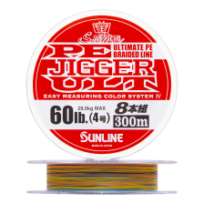 Шнур плетеный Sunline Pe Jigger Ult 8 braid #4,0 0,33мм 300м (multicolor)