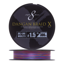 Шнур плетеный Major Craft Dangan Braid X Line PE X8 #1,5 300м (multicolor)