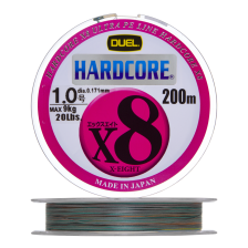 Шнур плетеный Duel Hardcore PE X8 #1 0,171мм 200м (5color-Yellow marking)