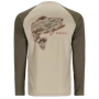 Лонгслив Simms Tech Tee - Artist Series 2XL Bass/Stone/Dark Stone
