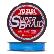 Шнур плетеный Yo-Zuri PE Superbraid 40Lb 0,32мм 270м (blue)