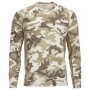 Лонгслив Simms SolarFlex LS Crewneck - Print M Woodland Camo Sandbar