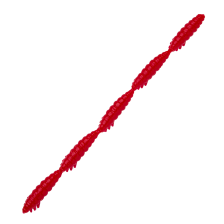 Приманка силиконовая Libra Lures Larva Multi 125мм (5х25мм) Cheese #021 Red
