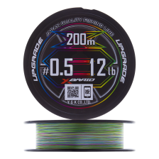 Шнур плетеный YGK X-Braid Upgrade Pentagram PE X8 #0,5 0,117мм 200м (5color)