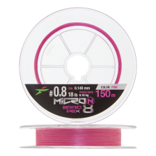 Шнур плетеный Intech Micron PE X8 #0,8 0,148мм 150м (pink)
