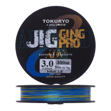 Шнур плетеный Tokuryo JiggingPro X8 PE #3,0 0,26мм 300м (5color)