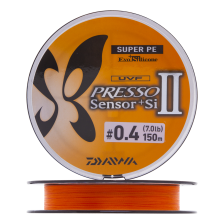 Шнур плетеный Daiwa UVF Presso Sensor+Si II #0,4 0,104мм 150м (orange)