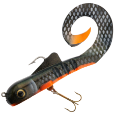 Приманка силиконовая Musky Innovations Custom Spring Bull Dawgs Ultra Flash #Orange Belly Shiner